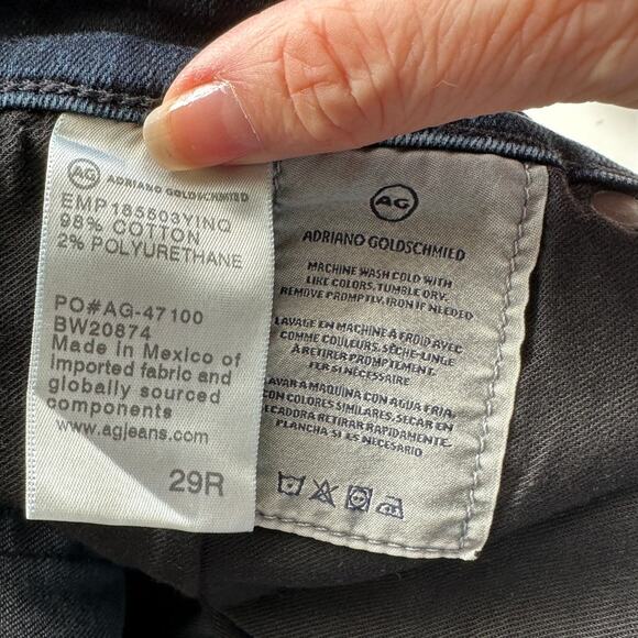 AG Jeans The Prima Ankle Dark Wash Women’s US 29R Cigarette Ankle - Picture 7 of 11